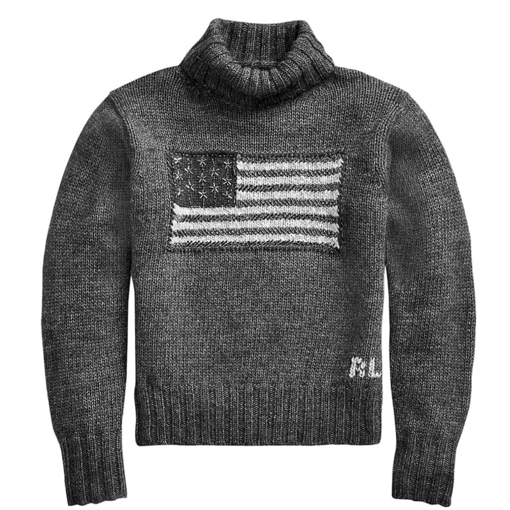 Polo Ralph Lauren Wool-Blend Flag Turtleneck